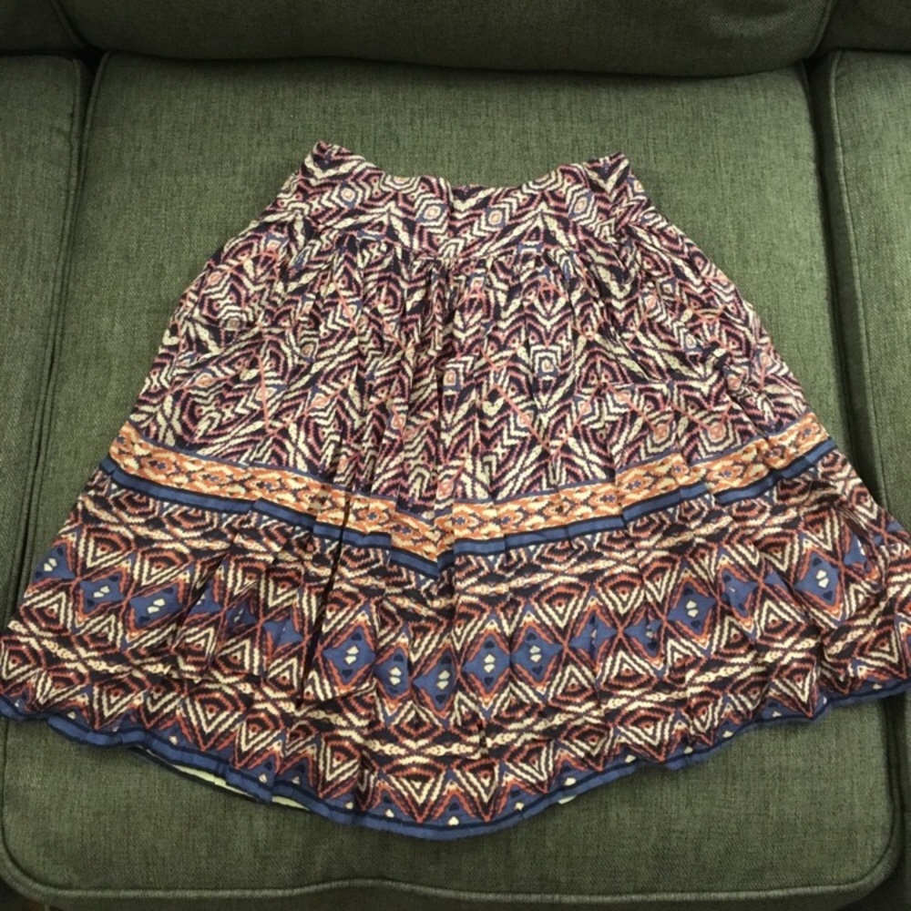 A-line Aztec Skater skirt